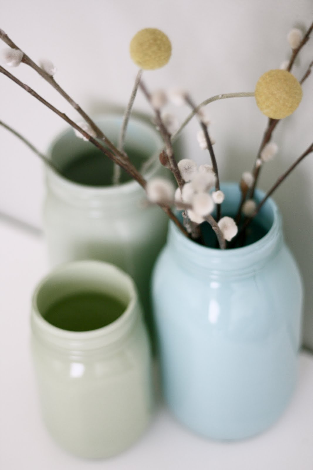 craftedbylindy DIY Pretty Painted Glass Jars