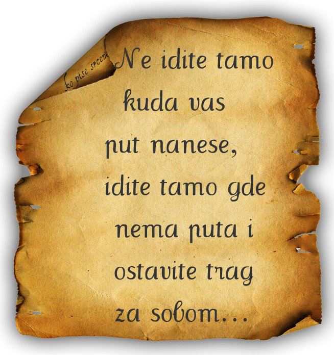Citati i izreke: Ostavi trag....