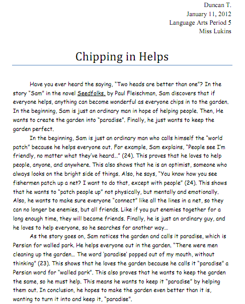 What is a response to literature essay