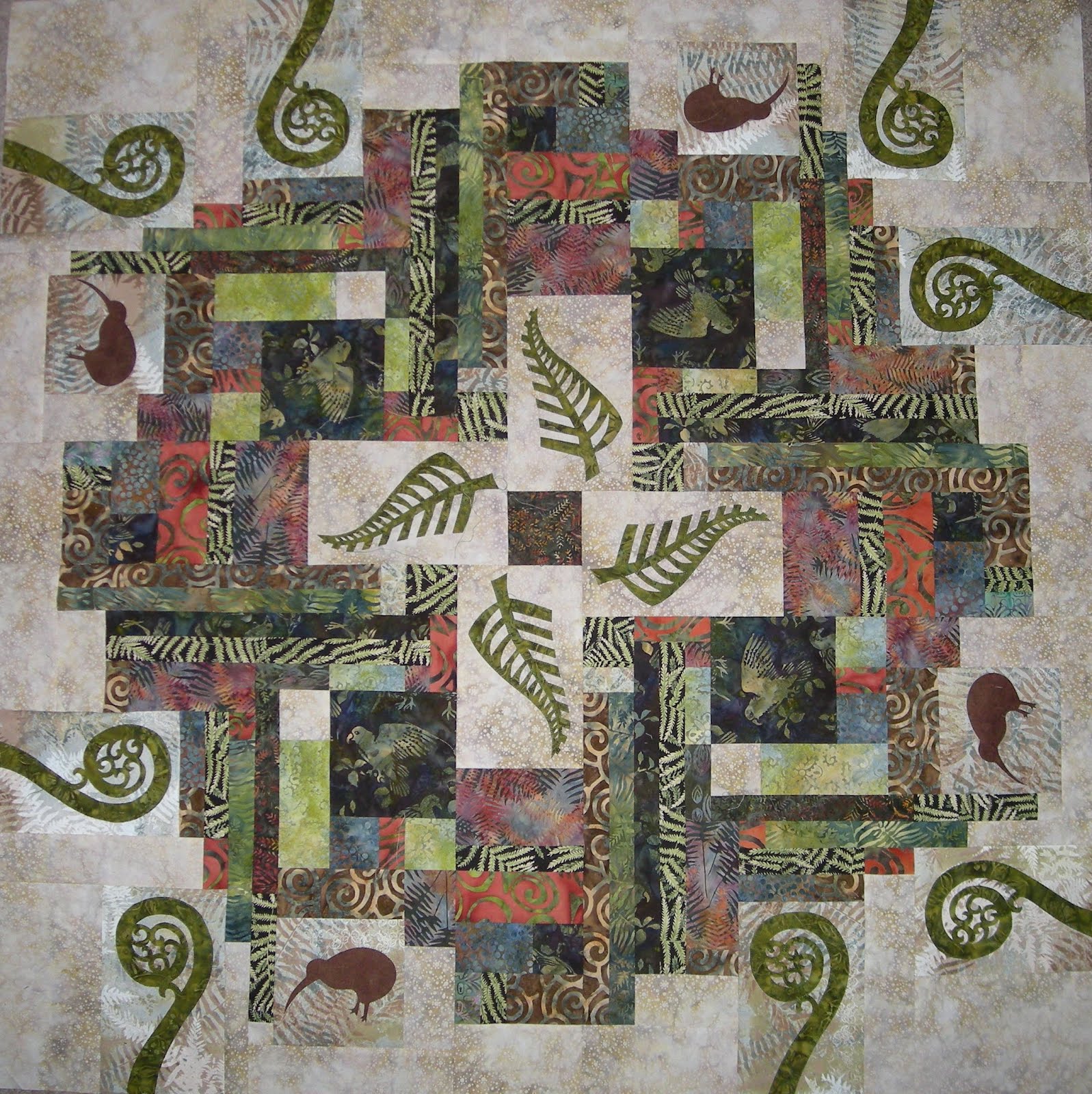 Amanda Daly New Zealand themed quilt