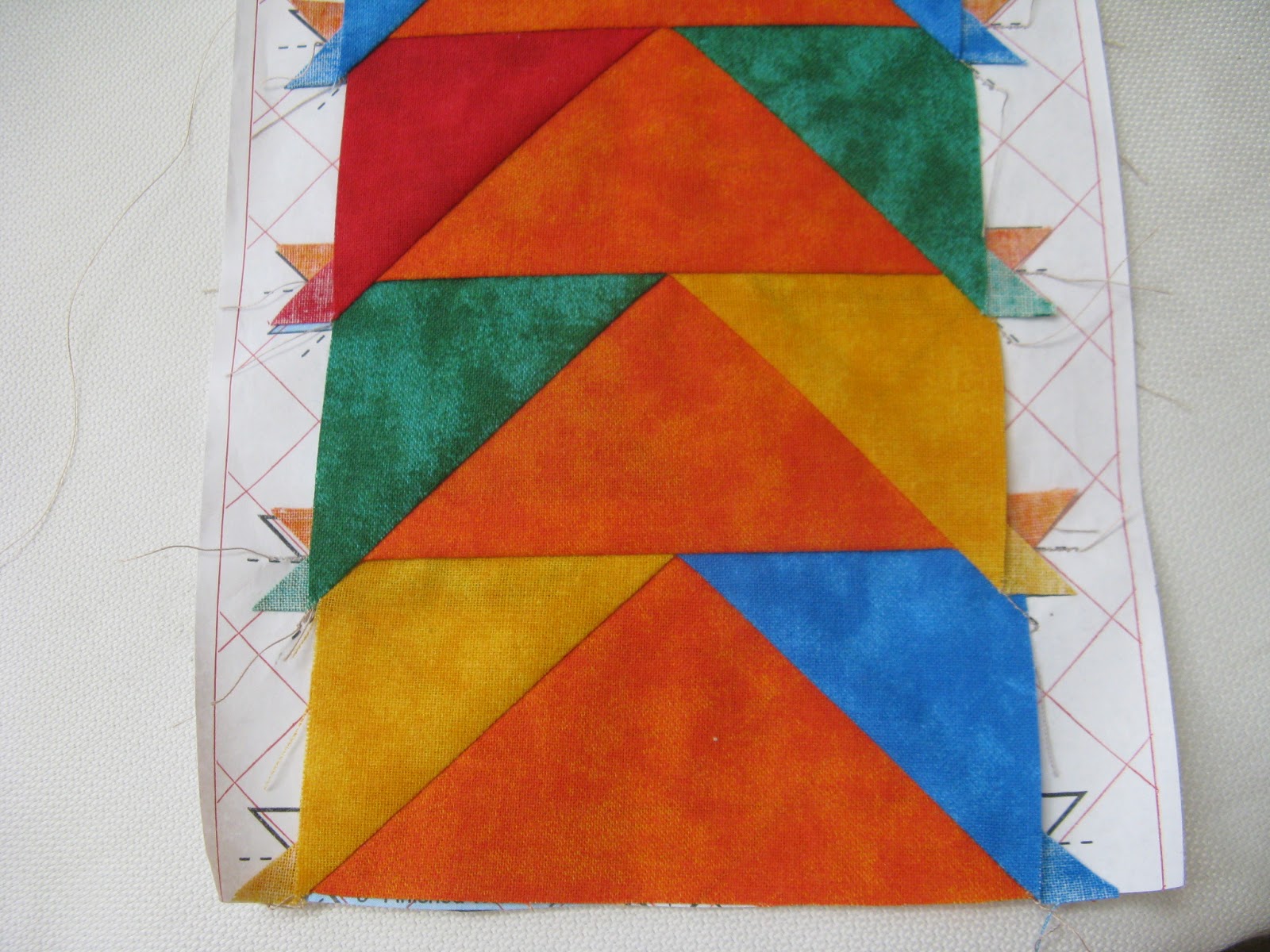Flying Geese Tutorial With Our Sew and Fold Paper Triangles on a Roll