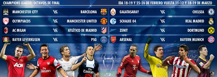 Octavos Champions League 20132014Calendario LIGA ESPAÑOLA 2016 el