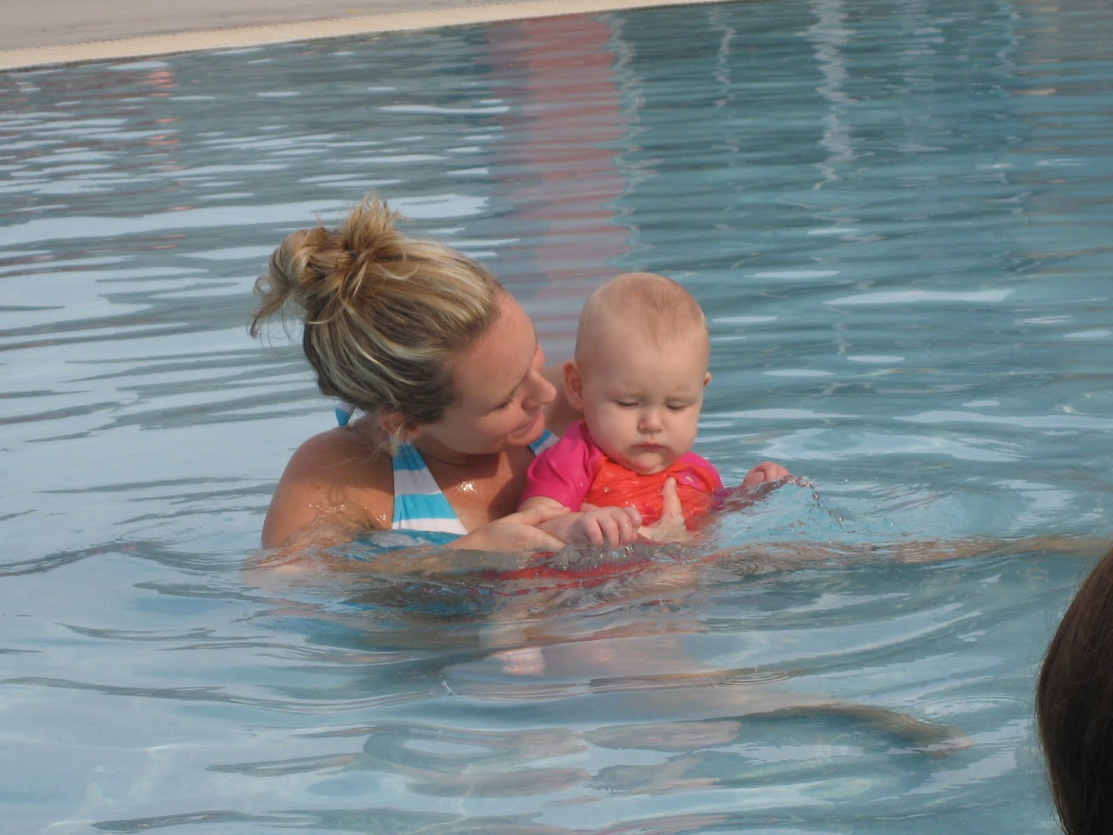 One more made four! Mommy and Me swim class