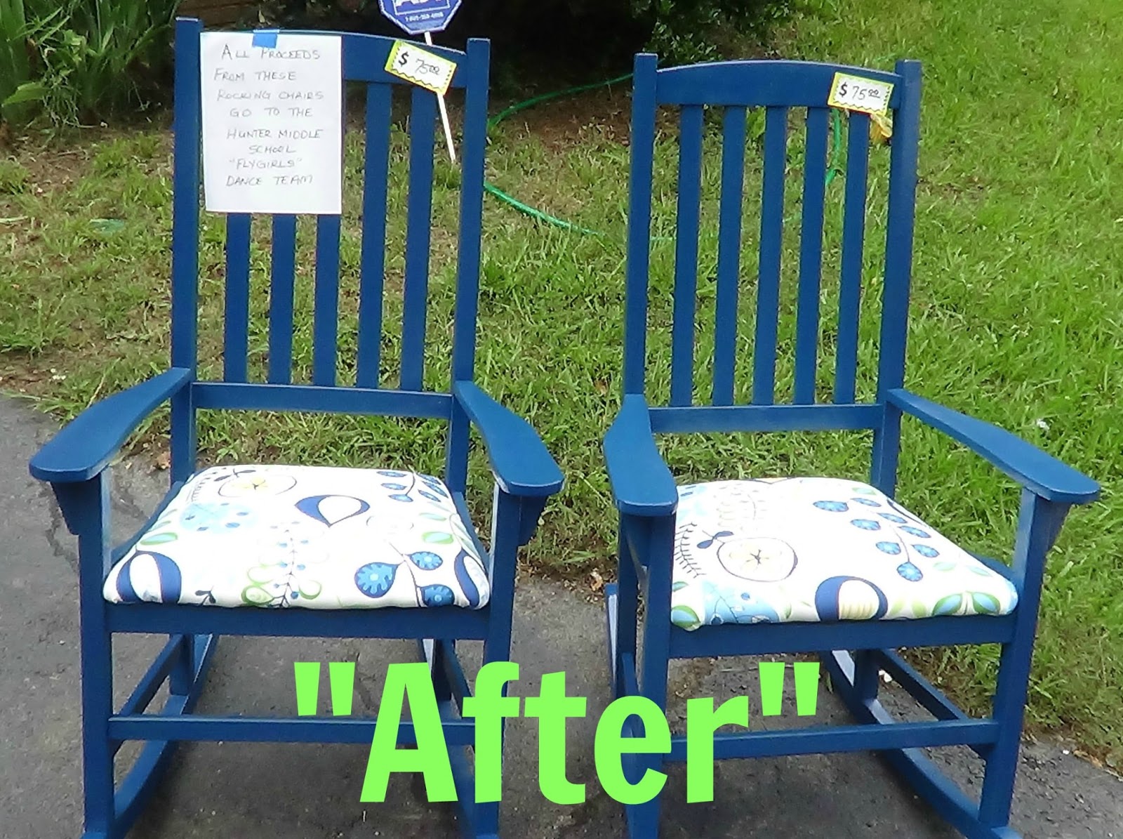 That's Not Junk...Refurbished Recycled Furniture Fundraising Rocking