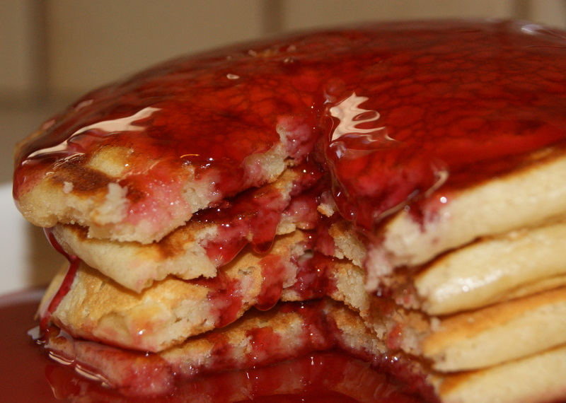 Raising Leafs Tasty Tuesday Buttermilk Pancakes and FruitFlavored Syrup