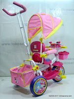 4 GoldBaby Pororo Winch Baby Tricycle in Pink