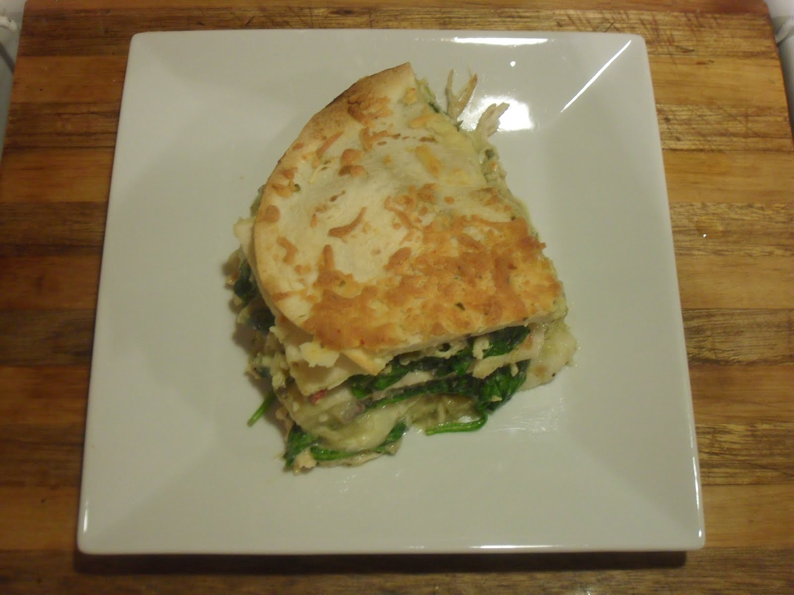 Have Dinner With Us! ChickenandSpinach Tortilla Bake