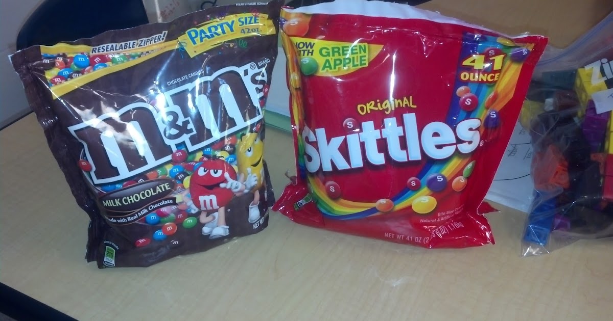 Third Grade Thinking Compare and Contrast M&Ms and Skittles