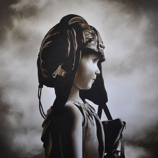 michael peck pinturas hiper-realistas crianças guerra morte surreal