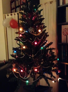 by the time you read this the tree will have been put away christmas tree with fairy lights and decorations - beads