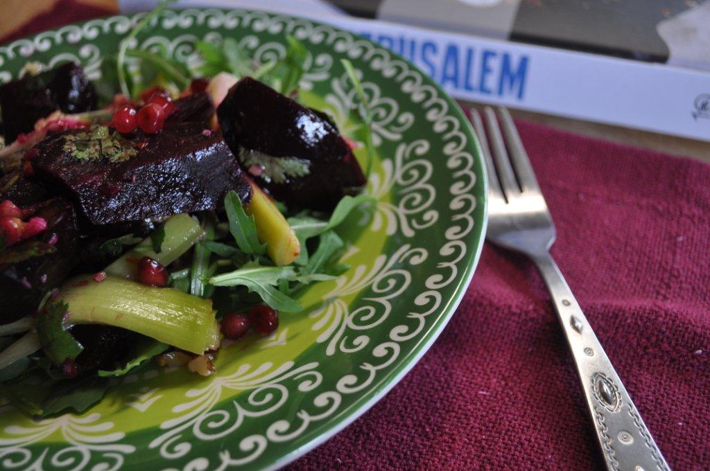 The Friday Friends Spicy Beet, Leek & Walnut Salad I Heart Cooking Clubs