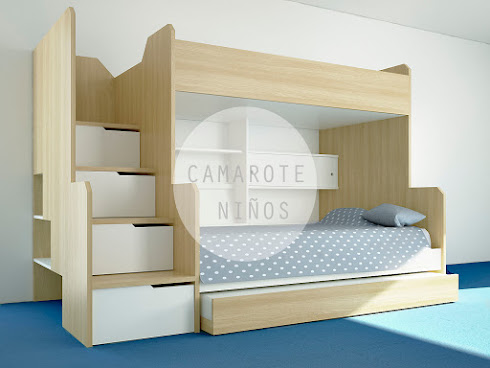 dormitorio niños camarote carpinteria ingenio