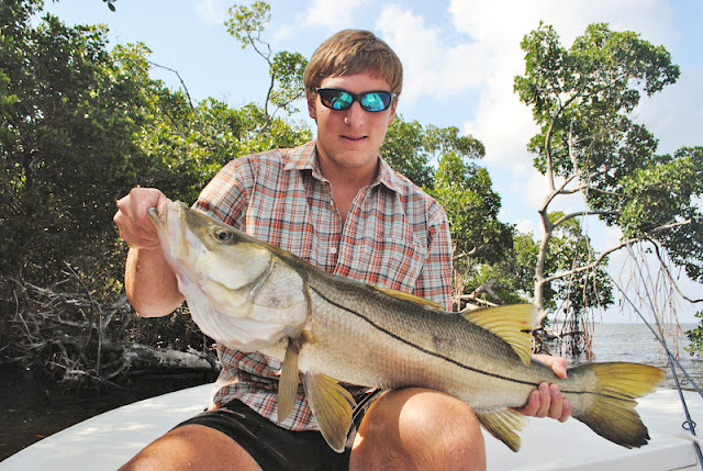 Light Tackle and Fly Fishing Charters producing big Snook in the  Pine Island & Fort Myers area