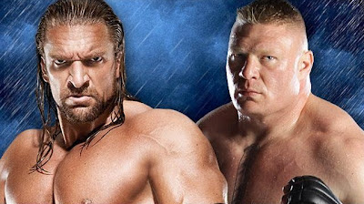 HHH se enfrenta al monstruo Brock Lesnar
