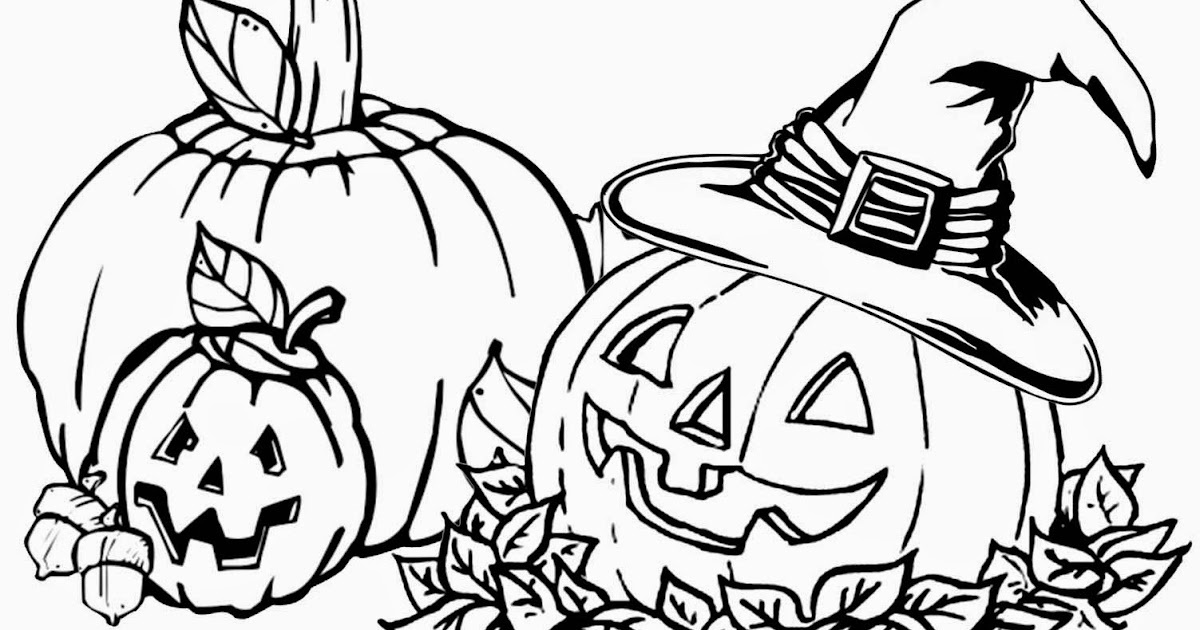 Free Halloween Jack-o'-Lantern Coloring Pages