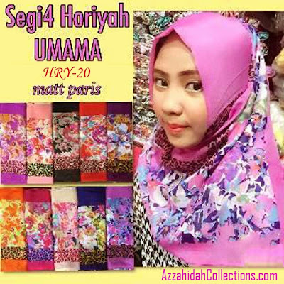 Jilbab Segi Empat Umama Scarf Hooriya - www.azzahidahcollections.com