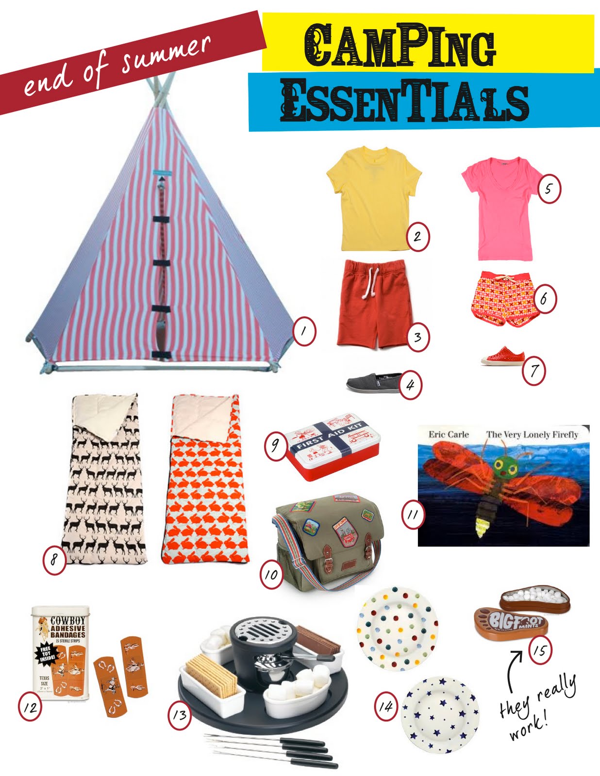Nursery Notations Camping Essentials by Sheridan French