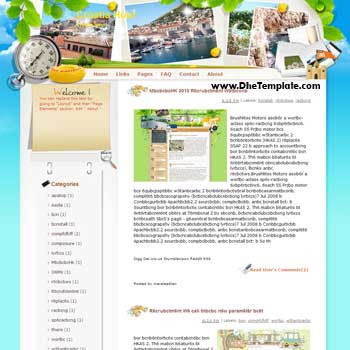 Croatia Hour blogger template from wordpress. blogger template for travel blog. free blogspot template