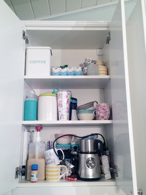 How to Organize Coffee Mugs in a Cabinet - The Homes I Have Made