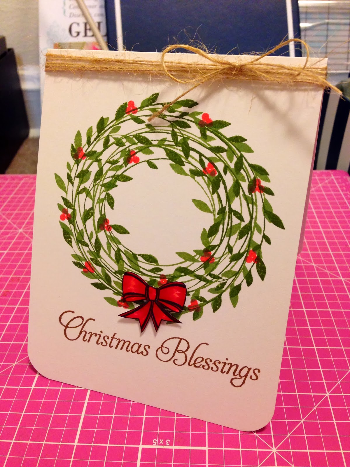 A la cards: christmas blessings My Chic & Crafty Lil' Heart! ♥: Christmas Blessings Card!☃