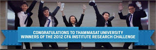 Thammasat university CFA Institute research challenge Thammasat university CFA Institute research challenge, financial analyst, chartered financial analyst, CFA, CFA society