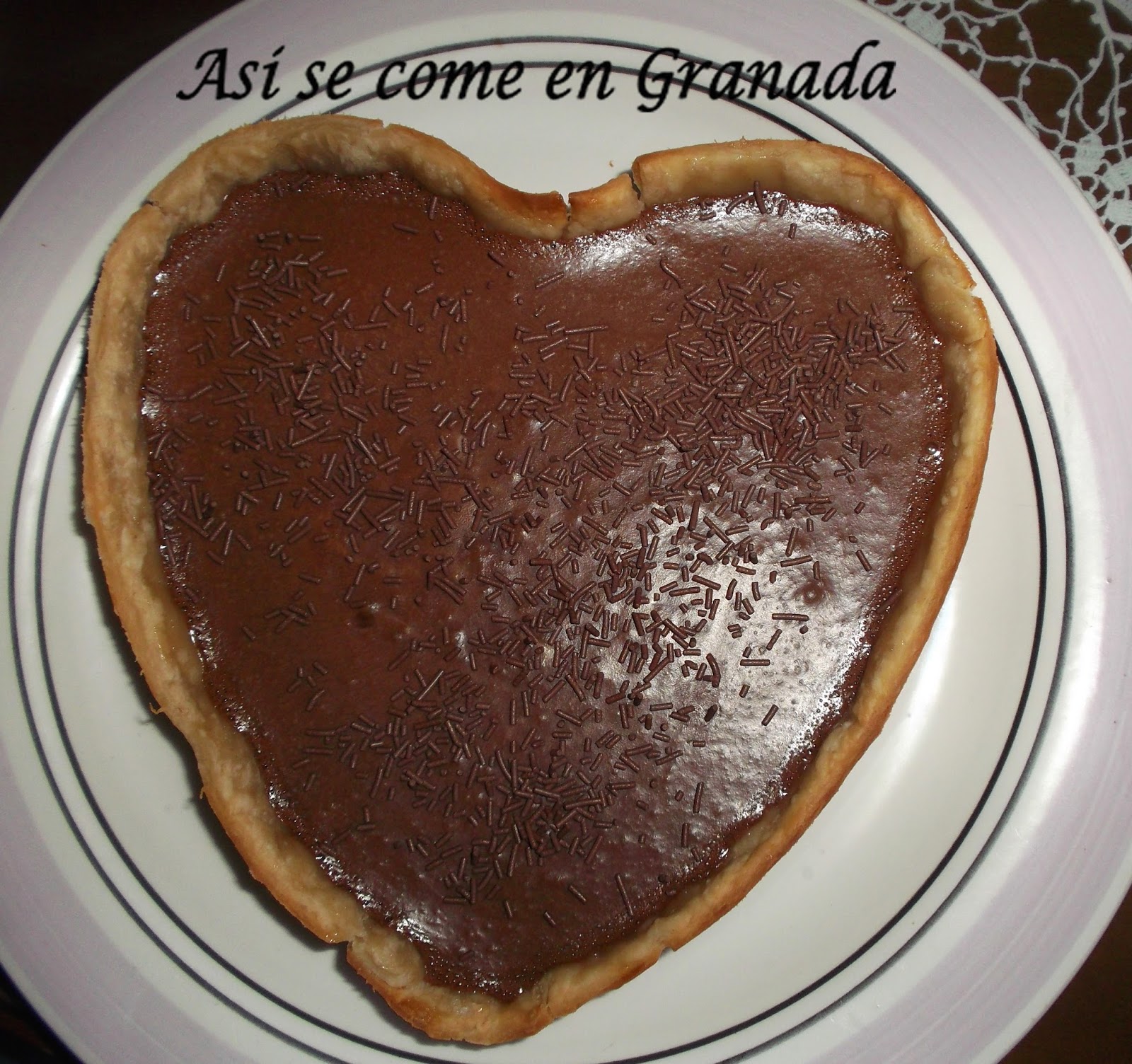 Tarta Corazón De Chocolate
