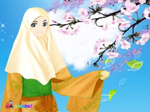 Kartun Gambar Muslimah Yang Cantik Jer