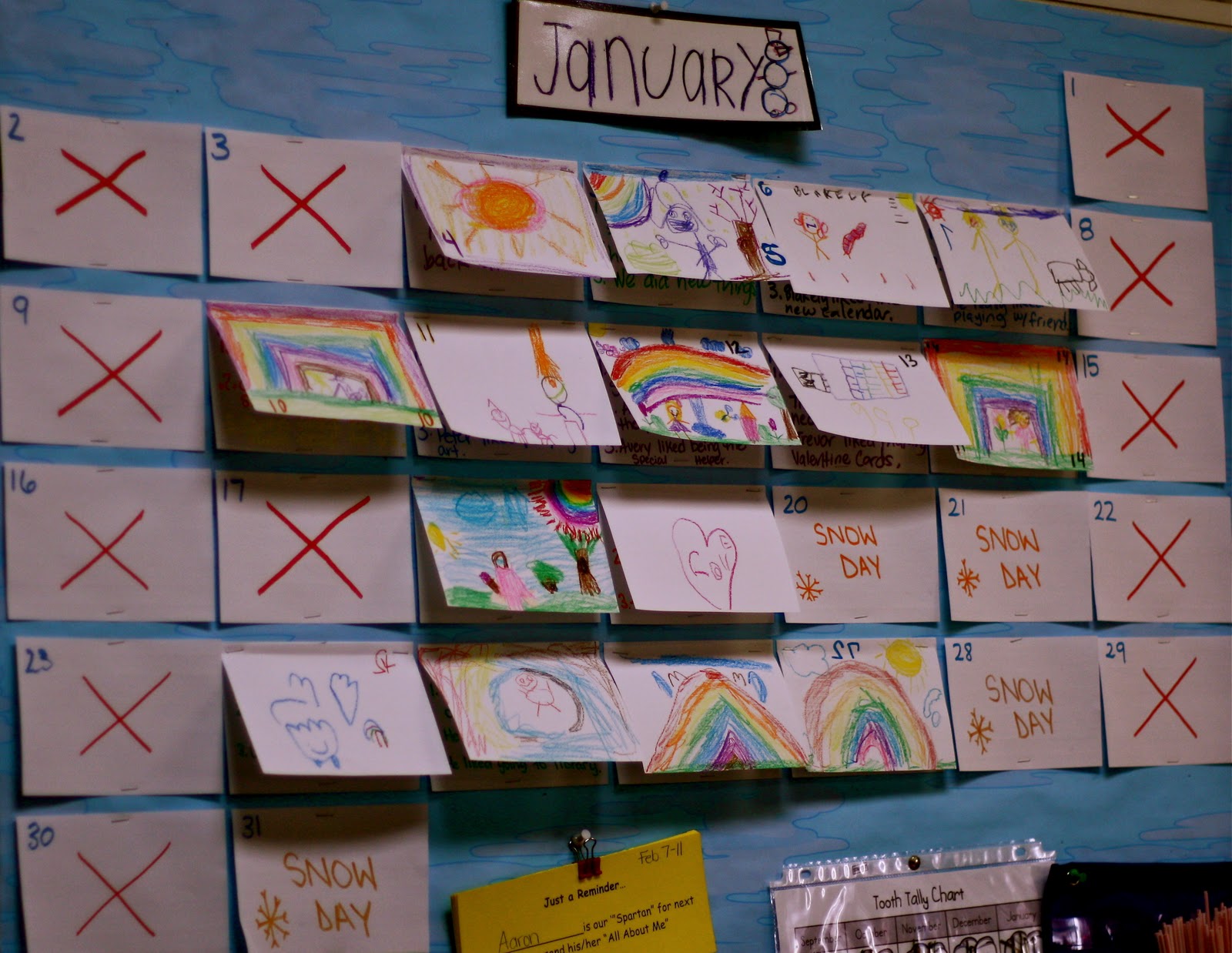 "Reggio Inspired" Child Made Calendar and More! Fairy Dust Teaching