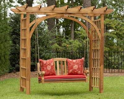 PERGOLAS PARA JARDIN CON COLUMPIO - Patios y Jardines