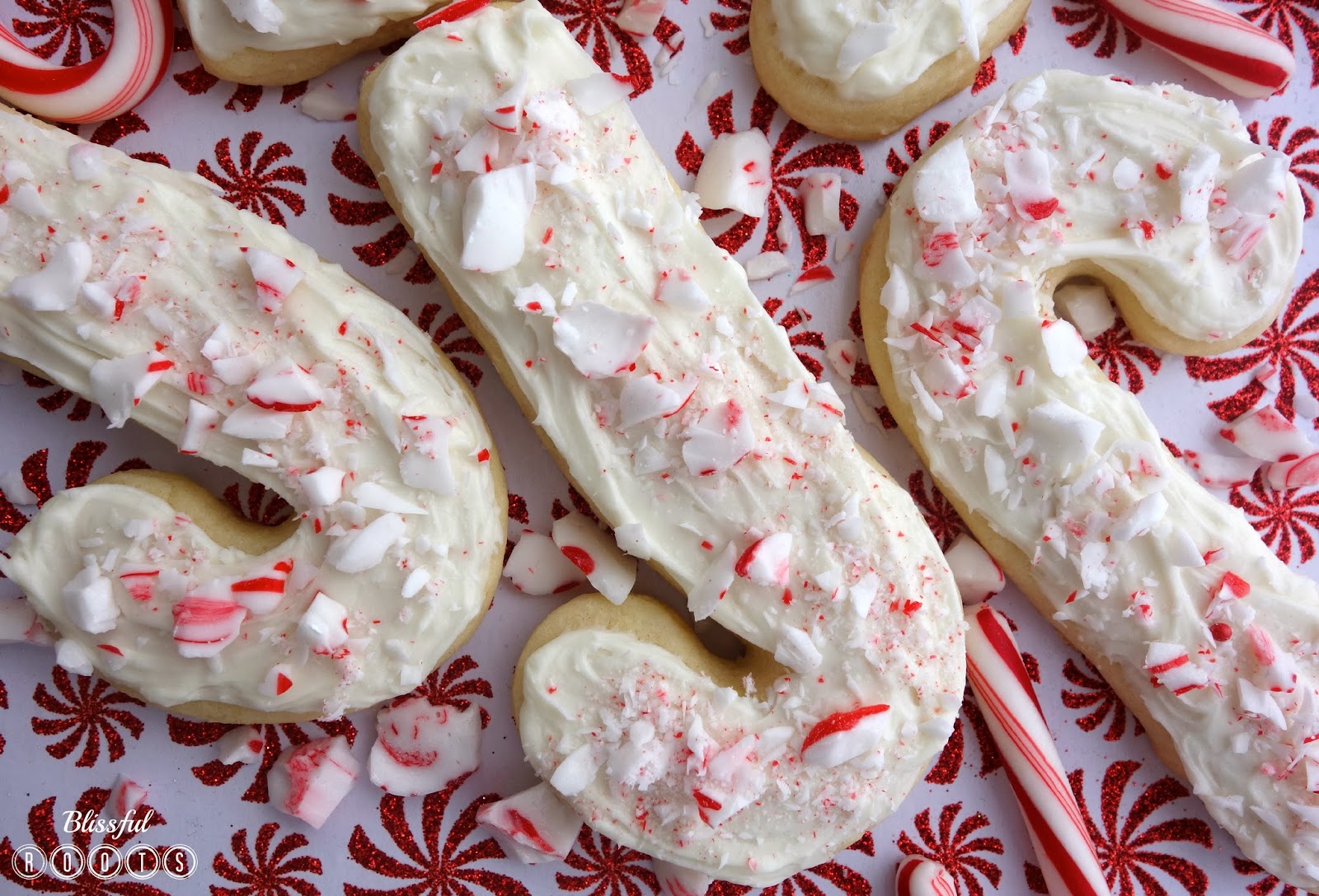 BLISSFUL ROOTS Crushed Candy Cane Sugar Cookies