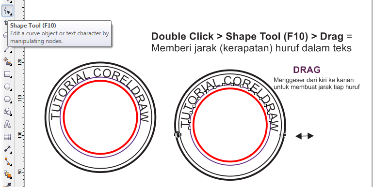 Cara Cepat Membuat Stempel Bulat Dengan CorelDRAW 8