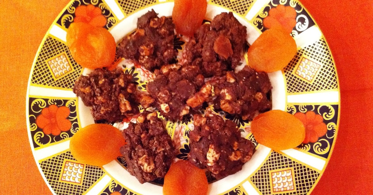 Kosher Cookbook App Chocolate, Dried Fruit and Nut Clusters (recipe, pareve) passover