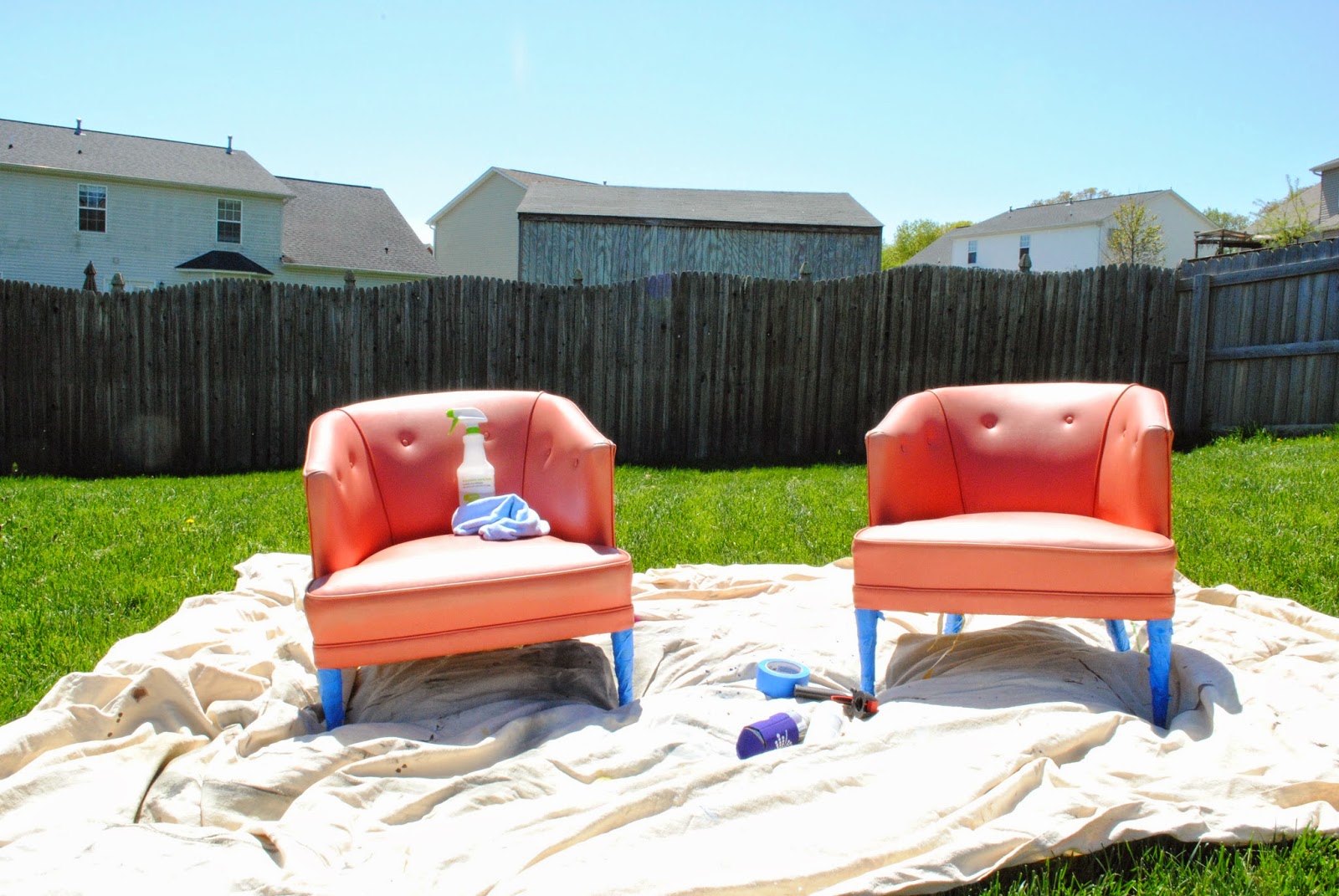 Upside Of Chaos Painting Vinyl Chairs