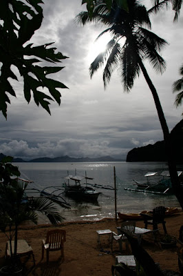 Vistas desde el jardín del hotel, junto a El Nido Vistas desde el jardín del hotel, junto a El Nido