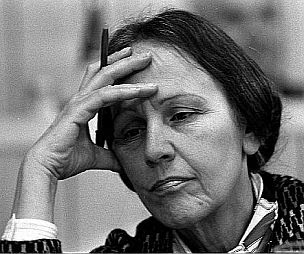 Nilde Iotti, in un momento di grande sforzo intellettuale