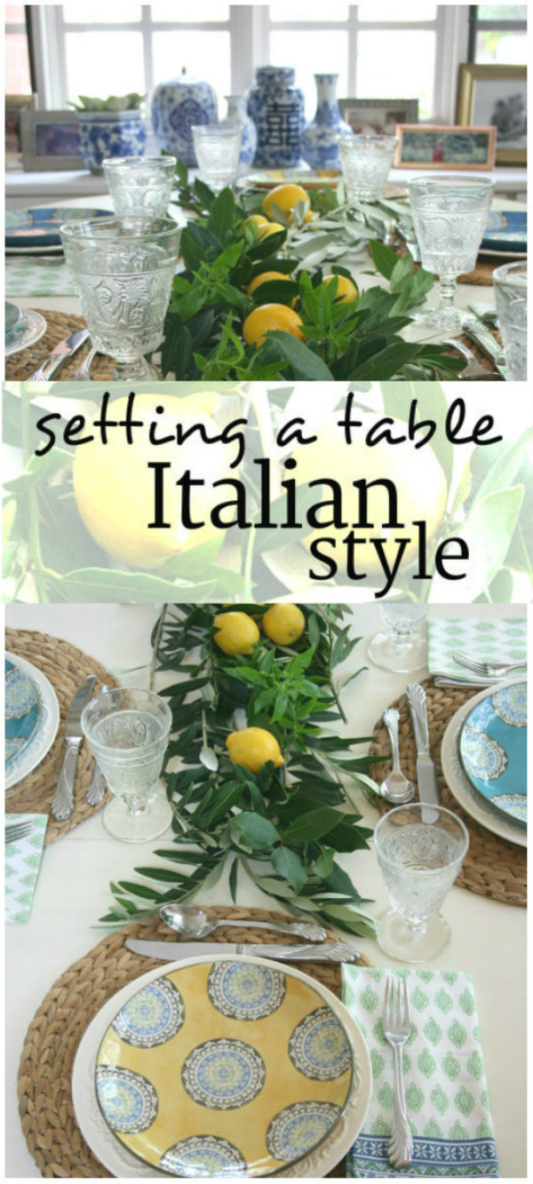 ciao newport beach setting the table, italian style