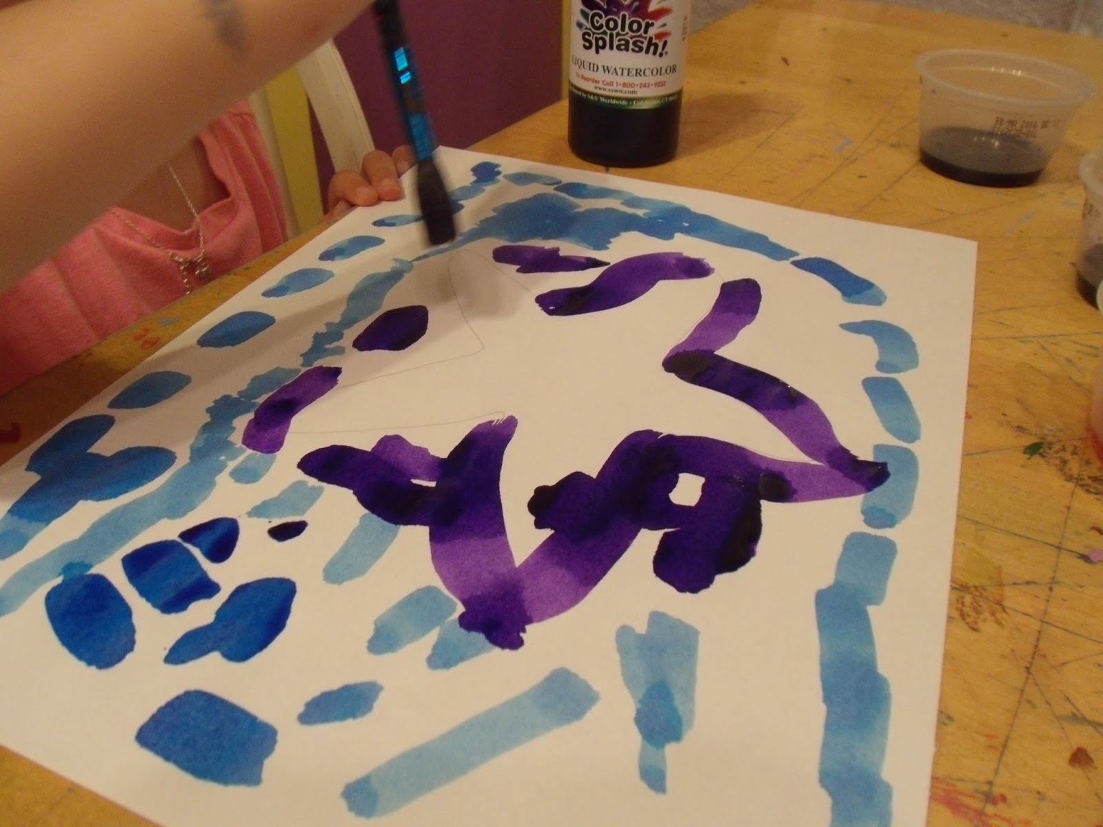 info-garderie: Atelier de peinture à l'eau au préscolaire