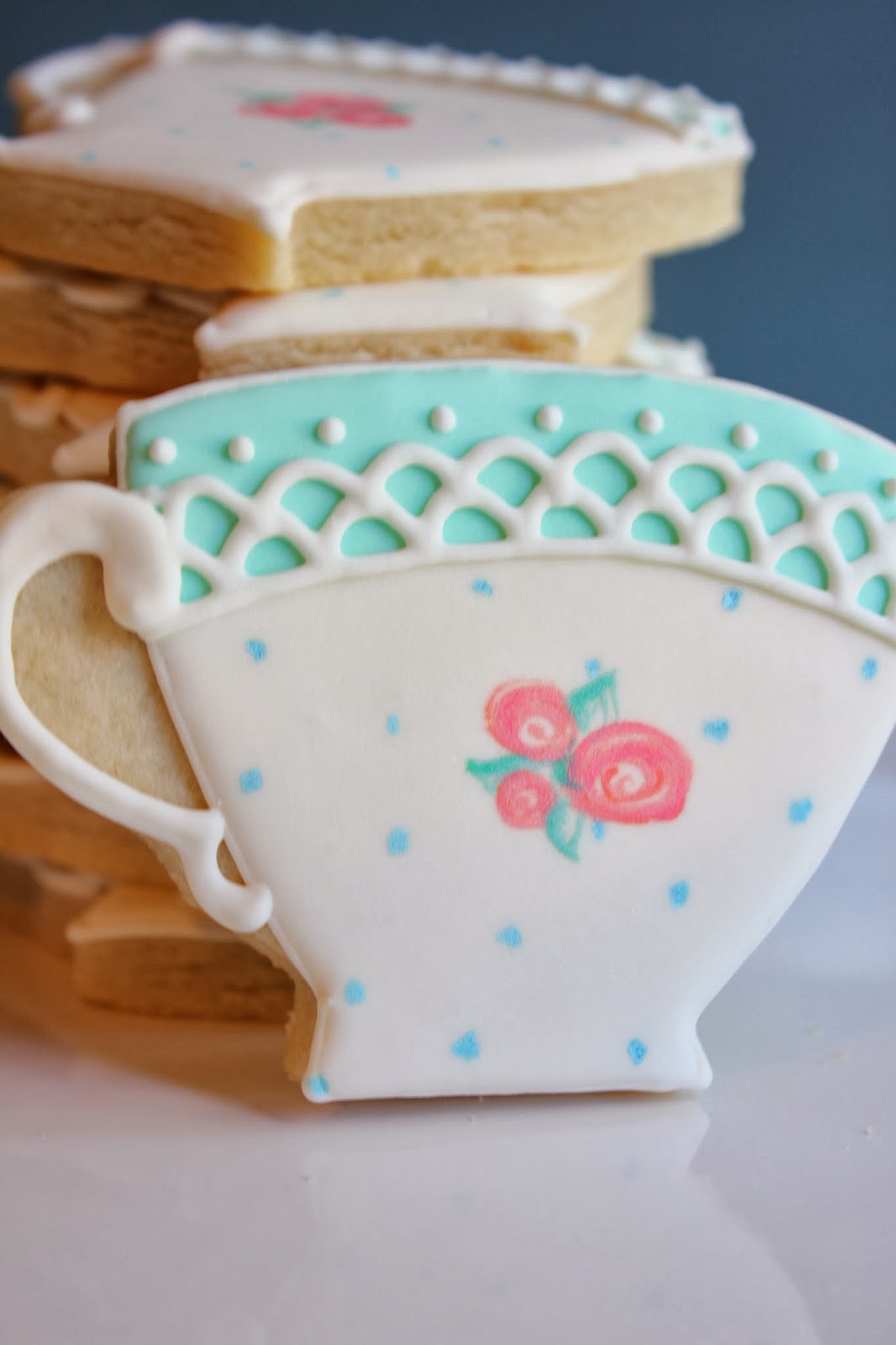 Sugar Bea's Blog Hand Painted Teacup Cookies