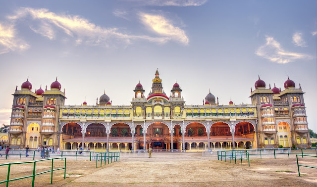 Mysore Palace View from palace grounds Mysore Palace View from palace grounds