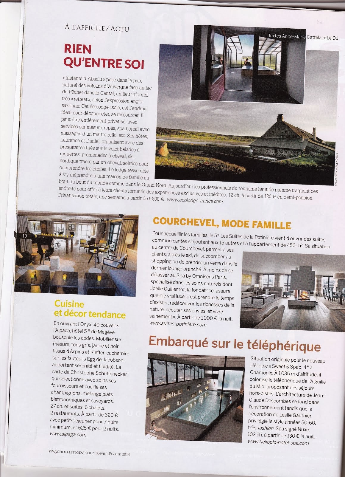 VU DANS HOTEL & LODGE... en janvier 2014