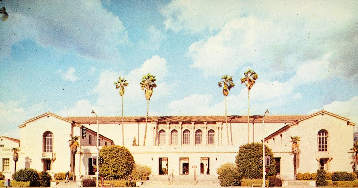 Library Postcards Public Library, Pasadena, California