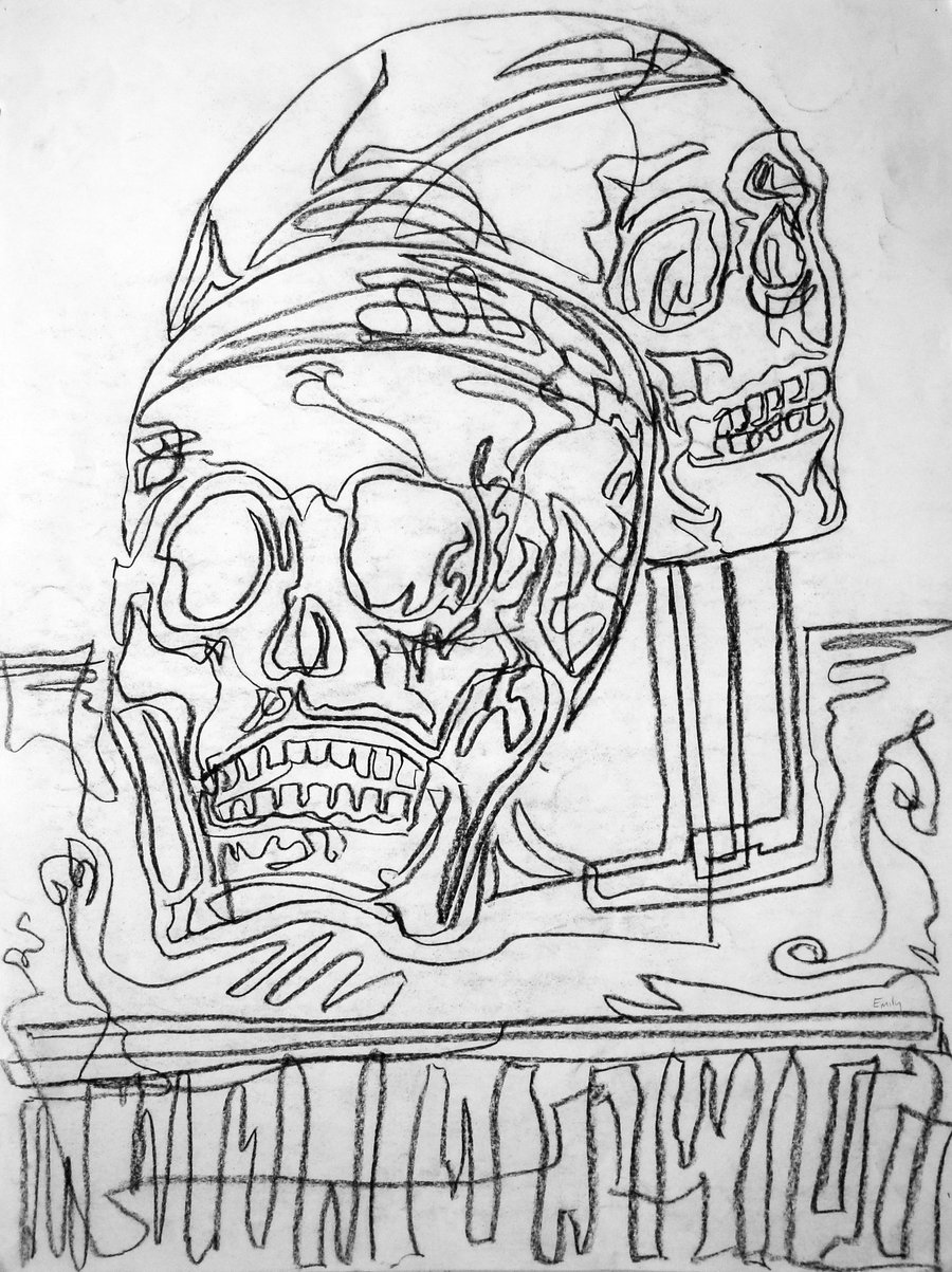Contour Line Drawing Pdf : Basic drawing continuous contour skulls