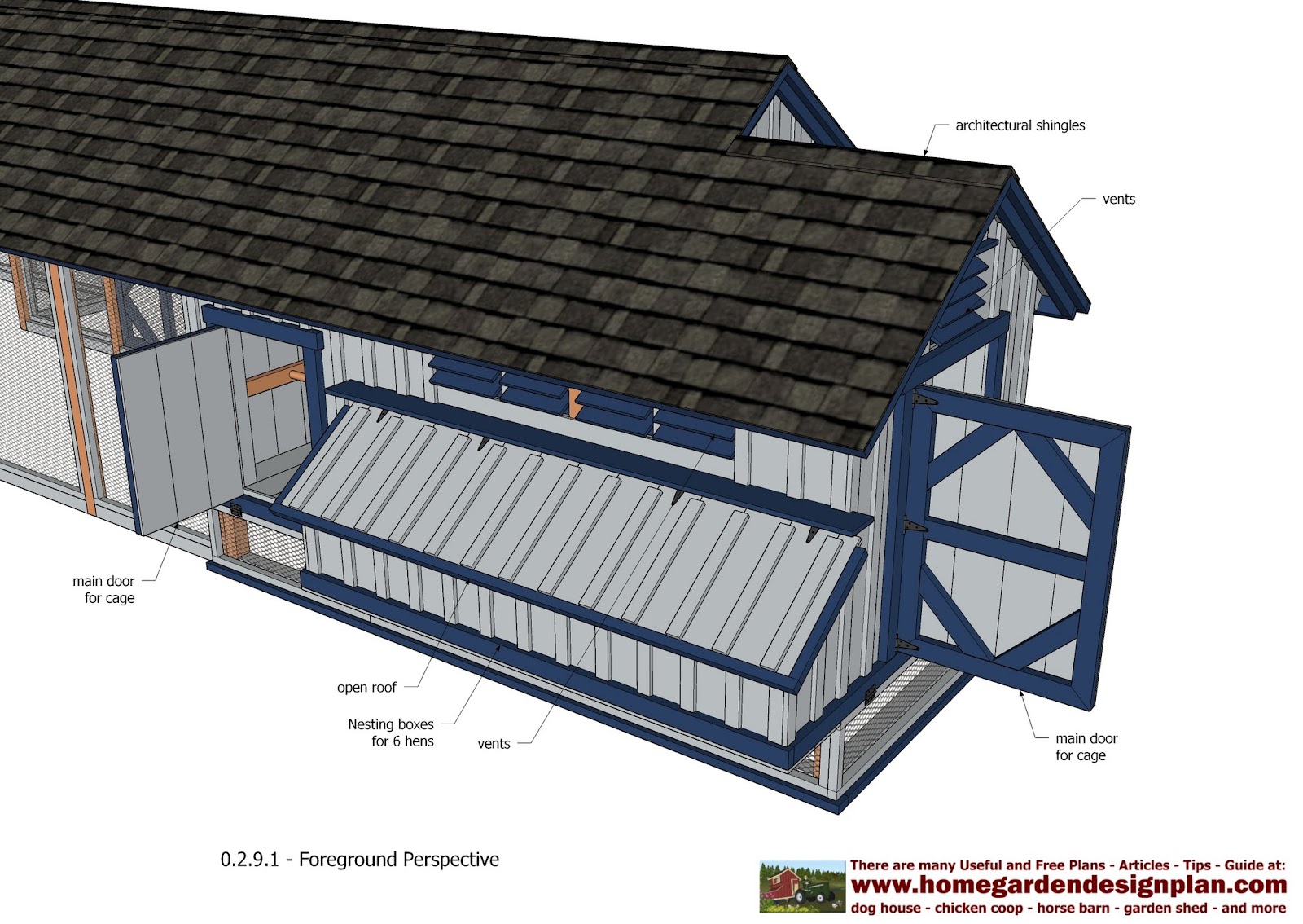 L200 - Large Chicken Coop Plans - How to Build a Chicken Coop ...