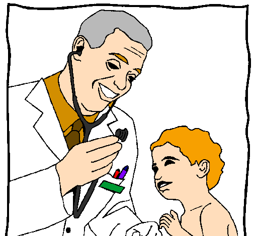 Baú da Web: Desenhos de médico para colorir