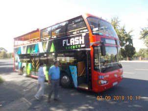 City Sightseeing Tourist bus in Tashkent
