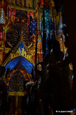 Reims - cathedrale - son et lumiere - rêve de couleurs