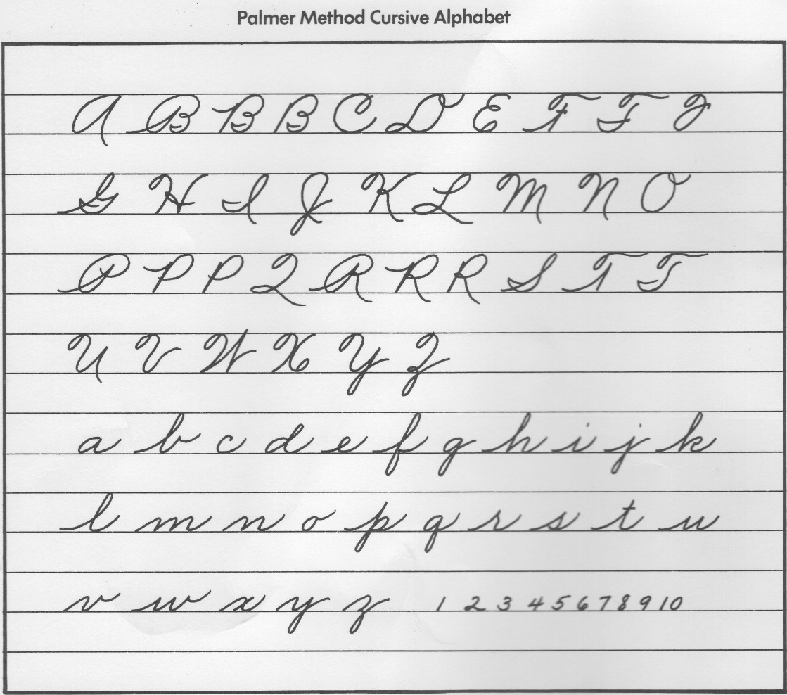Just Add Light and Stir: Cursive or joined-up writing