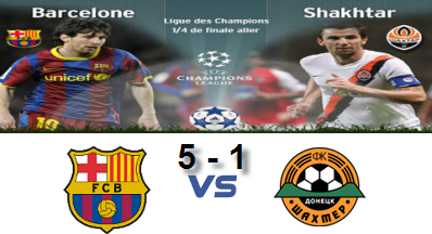 دوري أبطال اوروبا: شاختار دونيتسك يستضيف برشلونة   Barcelone+Shakhtar+Donetsk5-1