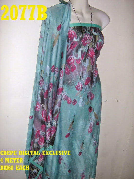 2077B: CREPE DIGITAL EXCLUSIVE, 4 METER, SEJUK, SELESA DAN CANTIK