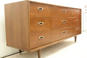 Motel Bp And John Walnut Nine Drawer Dresser